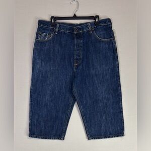 RMC Red Monkey Company Denim Shorts Lot 1110 Embroidered Pockets Size 34